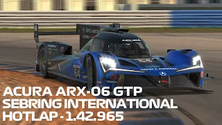 Iracing NEW ACURA ARX-06 GTP  Sebring International