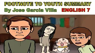 Footnote to Youth  By Jose Garcia Villa English 7