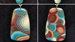 polymer clay pendant 17