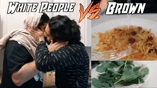 HOW WHITE PEOPLE EAT VS BROWN PEOPLE!! (Hilarious Truth)