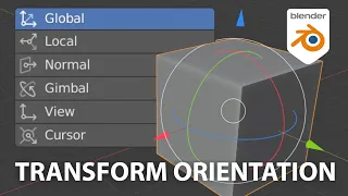 How to use Transform Orientations in Blender