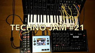 Techno Jam #21: Korg MS-20 mini, drumlogue, SQ-1, 1010music bluebox