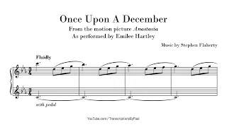 Once Upon A December - From Anastasia - Sheet music cover