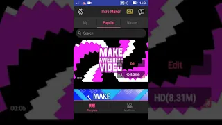 КАК СДЕЛАТЬ ИНТРО | ЗА 5 МИНУТ НА АНДРОИД INTRO MAKER
