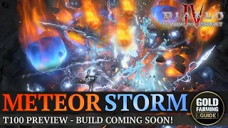 Diablo IV: Chain Lightning Meteor Storm Sorceress Build - T100 Showcase / Build Sneak Peak.