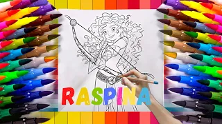 👑👗🌈 Disney Princess Coloring Pages: BRAVE MERIDA (2022)