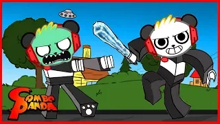 Roblox Most Epic Battle with Zombies and Ice Breaker Let's Play with Combo Panda