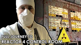 Full Journey to Reactor #4 Control Room - Inside Chernobyl ЧАЭС Sarcophagus 2019