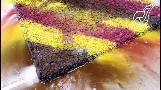 The challenge of cleaning the painted carpet|Either it will be or it will be destroyed