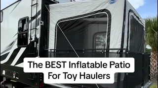 Inflatable Patio For Toy Haulers?!? MORryde PatioEX On Our Dutchmen Voltage Triton 4271