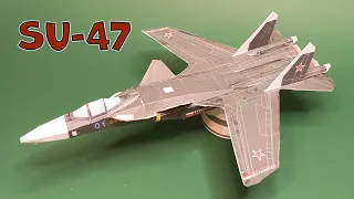How To Make Paper Airplane Model | Sukhoi Su-47 | DIY Paper Crafts | Make With Paper | Paper Model