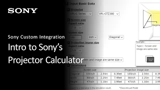 Introduction to Sony's Projector Calculator Tool
