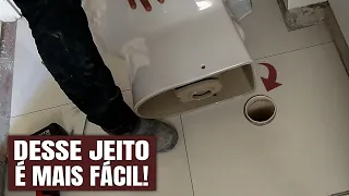 VASO SANITÁRIO AGORA ENTENDI O PORQUE O CANO DEVE FICAR ALTO