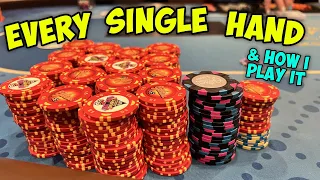 How I Play EVERY SINGLE HAND | Poker Vlog #73
