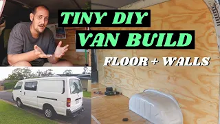 Budget Van Build: Simple DIY FLOOR & WALL Install