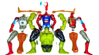 Merakit Mainan Spider-Man VS Siren Head VS Hulk Smash VS Ironman Avengers Superhero Toys