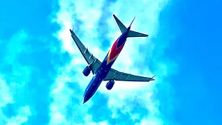 LOUD CFM LEAB-1B ENGINES! | Southwest Boeing 737 MAX 8 overhead takeoff from San Diego (KSAN)