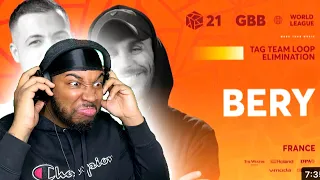 Bery 🇫🇷 | GBB 2021 WORLD LEAGUE| Tag Team Loopstation Elimination | JD’s BEATBOX REACTION!!