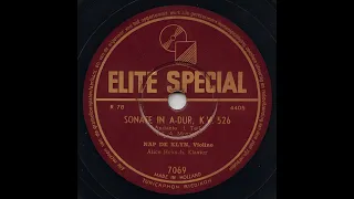 Nap de Klijn Alice Heksch - Mozart Brahms Scarlatti - Elite Special (1950)