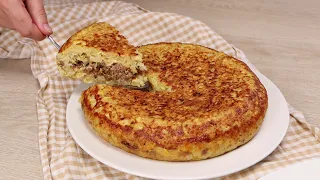 Рецепт ИЗ КАРТОФЕЛЯ! Даже остыть не успеет! Быстро, сочно и Очень Вкусно!!! Понравится и Вам!!!