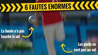 6 fautes énormes de joueurs non sanctionnés à la pétanque 🟨