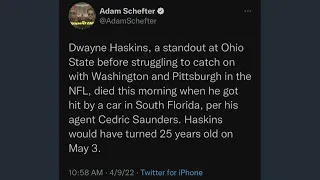 The Mike Check: Adam Schefter's tweet on Haskins' death