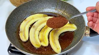 التحلية الشهيرة ببيضة واحدة و تحضر في دقائق 🍌🍌🥚🥚🍫🍫🍫