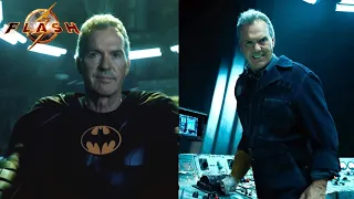 New Look at Michael Keaton as Batman/Bruce Wayne in "The Flash" movie trailer