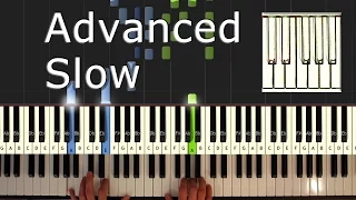 Canon in D - Piano Tutorial Easy SLOW - Pachelbel  - How To Play (Synthesia)