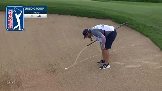 Morikawa, Finau get unique ruling as golf balls collide in bunker