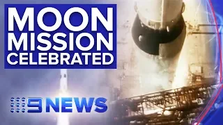 Apollo 11 astronauts reflect on 50 years since mission to moon | Nine News Australia