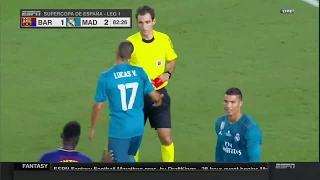 Football spotlight | Cristiano Ronaldo RED CARD - Barcelona vs Real Madrid 1-2 – 13 August 2017