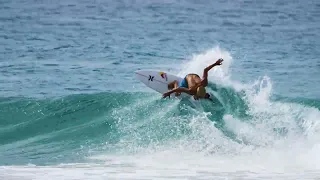 Leg Burners and Sharp Backhands in Snapper Rocks Training Session: Jarvis Earle and Jacob Willcox