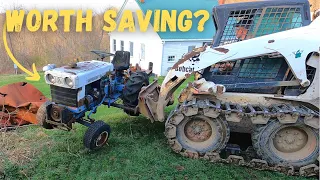Mitsubishi Diesel Tractor saved from the SCRAP! Will it RUN!???