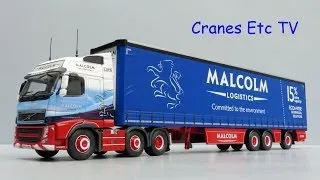 Corgi Volvo FH + Super Curtainside Trailer 'Malcolm Logistics' by Cranes Etc TV