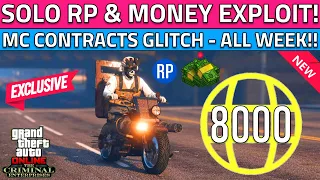 NEW RP & Money Exploit in GTA Online! MC Contract Glitch To Rank Up Fast - Not RP Glitch!