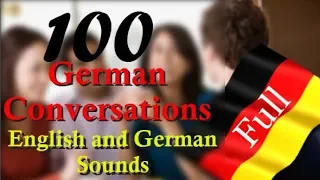 100 German Conversations │with English sound│in one video
