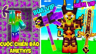 MINI GAME : CUỘC CHIẾN ĐÀO QUẶNG AMETHYST ** NOOB MUA KIẾM VÀ CÚP RỒNG SIÊU VIP