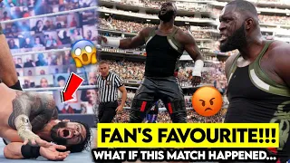 WWE Jordan Omogbehin lose the control and destroy Roman Reigns | Roman Reigns vs Omos