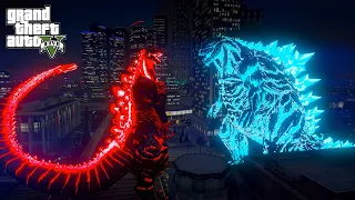 Shin Godzilla and Godzilla Earth Battle - GTA V Mods