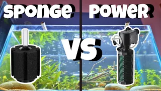 Which FILTER is BEST : Sponge Filter vs Power Filter