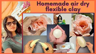 Diy flexible air dry clay/Flexible cold porcelain clay recipe/Art & craft/Sharmin’s Art Forum/DIY