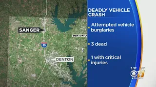 3 Dead After Burglars Crash Fleeing From Sanger Police