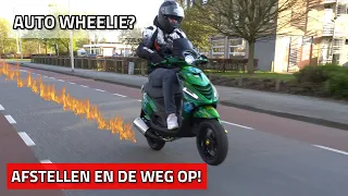 AUTOWHEELIE de weg op! | ZIP 180cc afstellen | RAKET 🚀 | #24