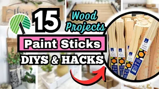 TOP 15 DIYS Using PAINT STICKS | Easy Dollar Tree DIY Wood Projects