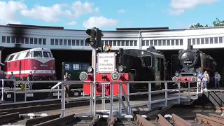 Zu Besuch bei der Lokomotivschau im Bahnbetriebswerk Glauchau (Sachsen) am 25. September 2021