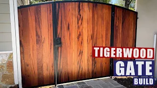 Metal Gate Build Using Tigerwood | JIMBO'S GARAGE