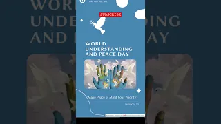 world understanding and peace day | world news | international day of peace #study #education #news