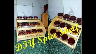 Полка-органайзер для специй своими руками          DIY Spice Shelf#