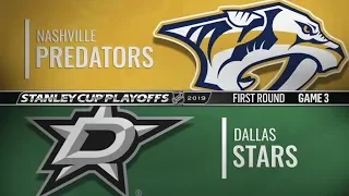 Recap: NSH vs DAL   First Round  Game 3   Apr 15,  2019